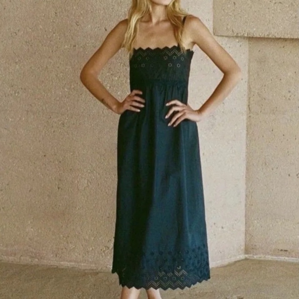 Doen Eyelet Midi Dress
